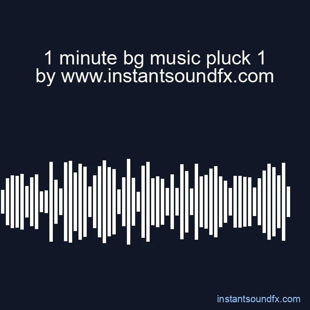 1 minute bg music pluck 1 image