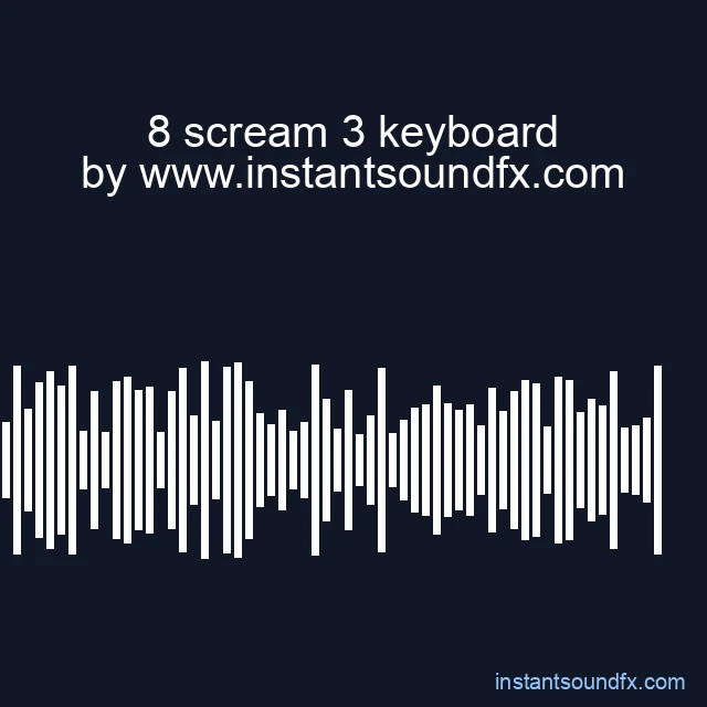 8 scream 3 keyboard image