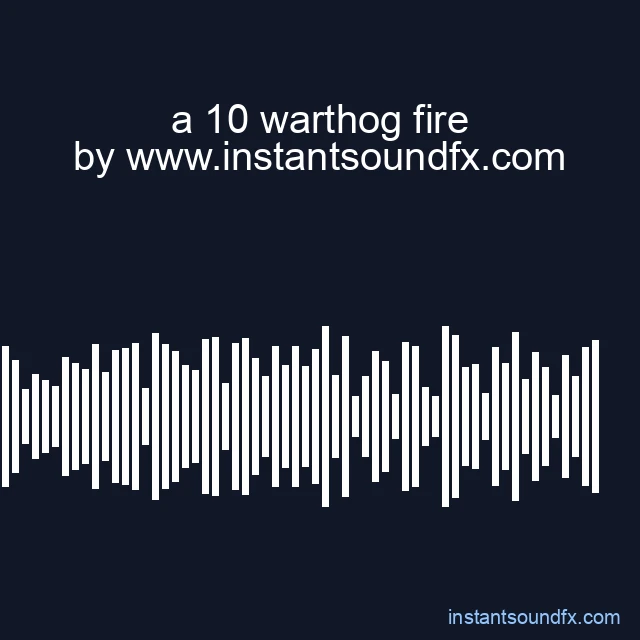 a 10 warthog fire image