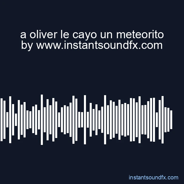 a oliver le cayo un meteorito image