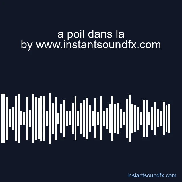 a poil dans la image