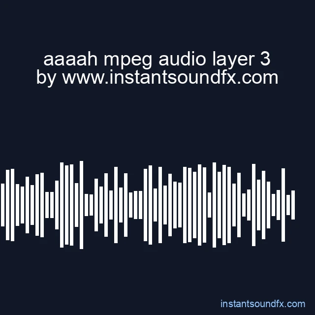aaaah mpeg audio layer 3 image