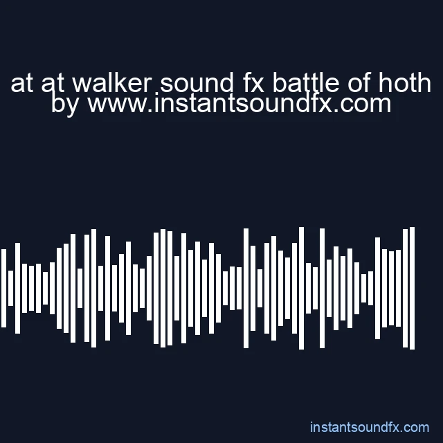 at at walker sound fx battle of hoth image