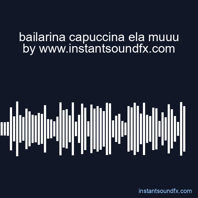 bailarina capuccina ela muuu image