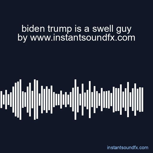 biden trump is a swell guy image