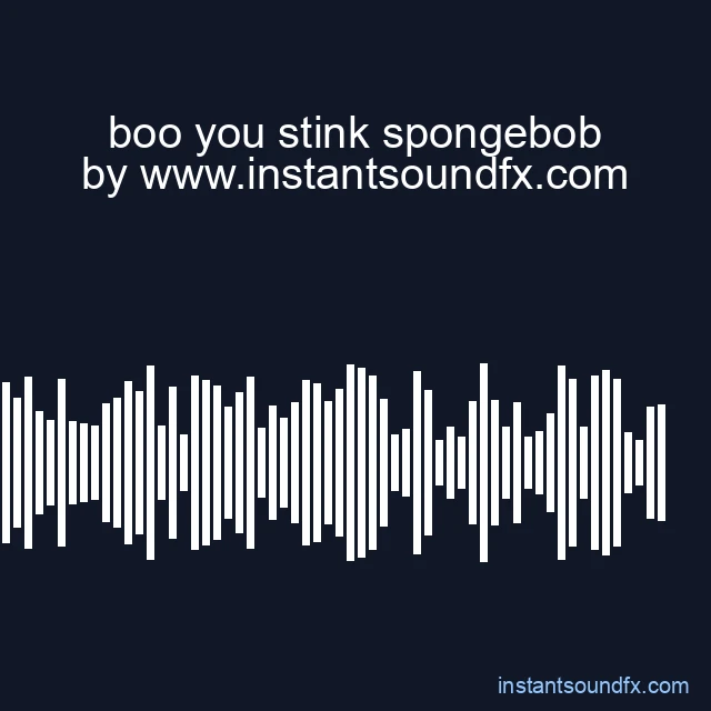boo you stink spongebob image