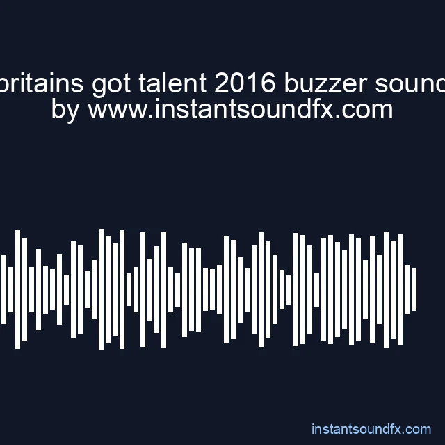 britains got talent 2016 buzzer sound image