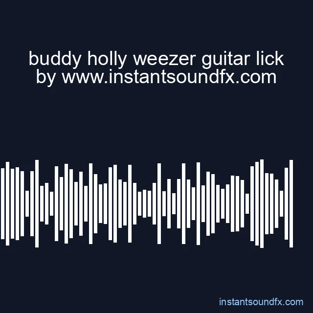 buddy holly weezer guitar lick image