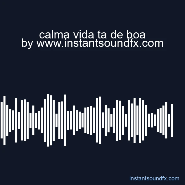calma vida ta de boa image