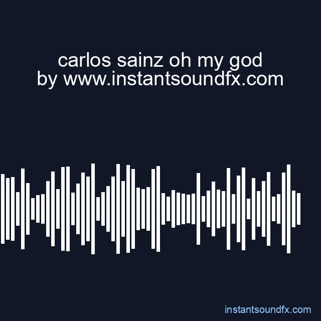 carlos sainz oh my god image