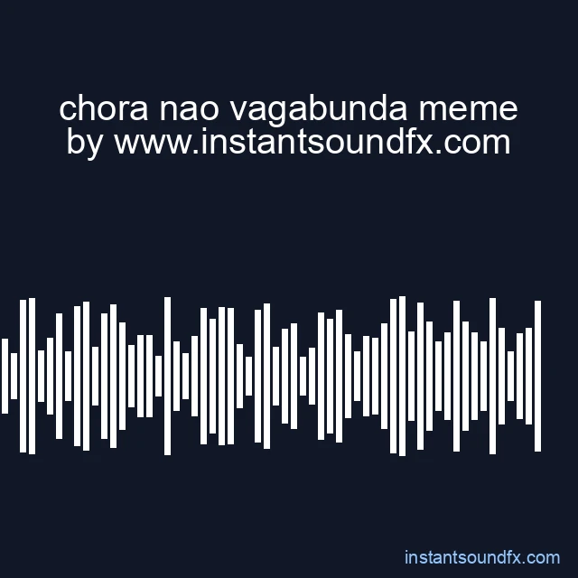 chora nao vagabunda meme image