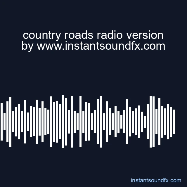country roads radio version image