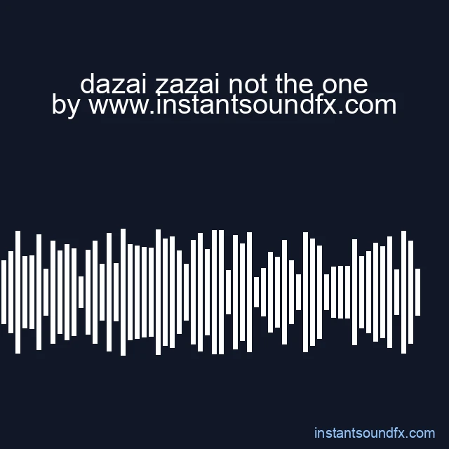 dazai zazai not the one image