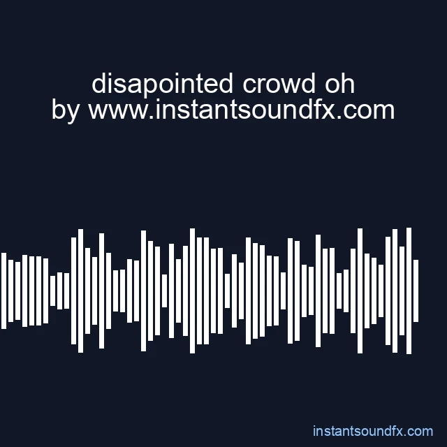 disapointed crowd oh image