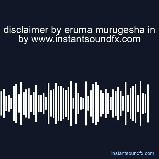 disclaimer by eruma murugesha in image