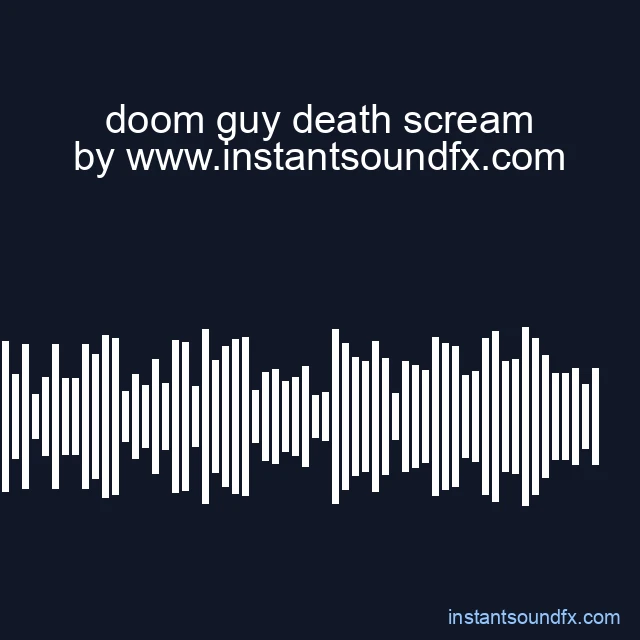 doom guy death scream image