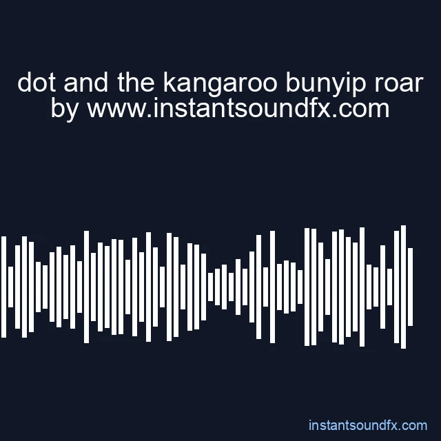 dot and the kangaroo bunyip roar image