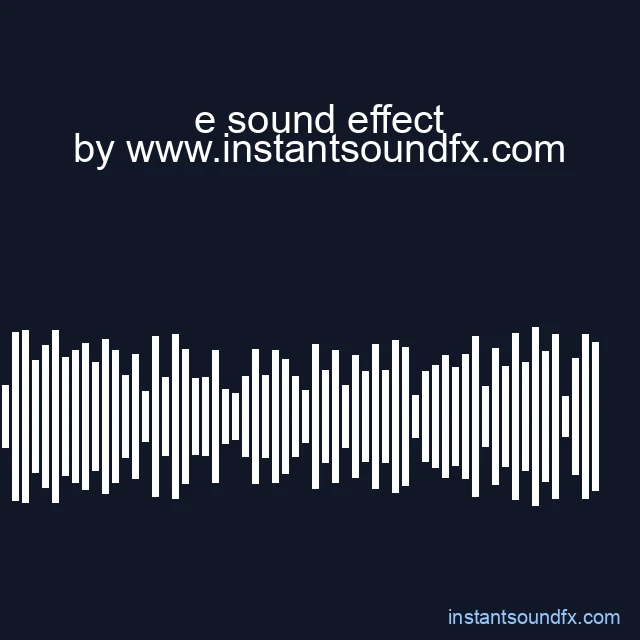 e sound effect image