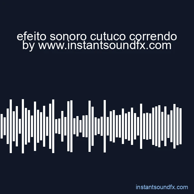 efeito sonoro cutuco correndo image