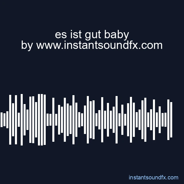 es ist gut baby image