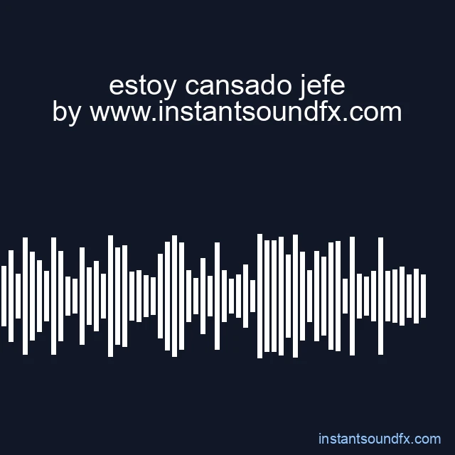 estoy cansado jefe image