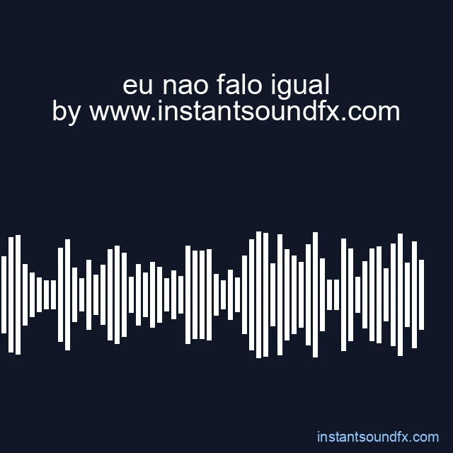 eu nao falo igual image