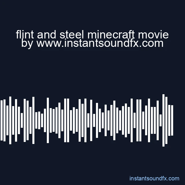 flint and steel minecraft movie image