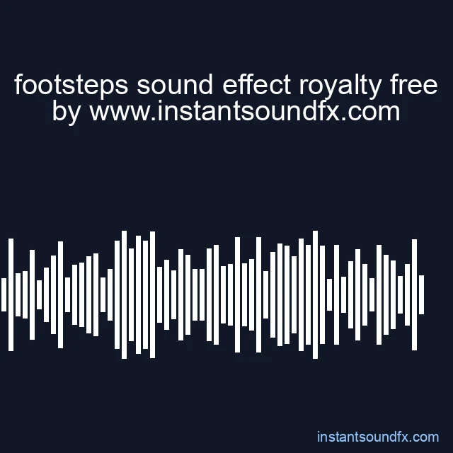 footsteps sound effect royalty free image