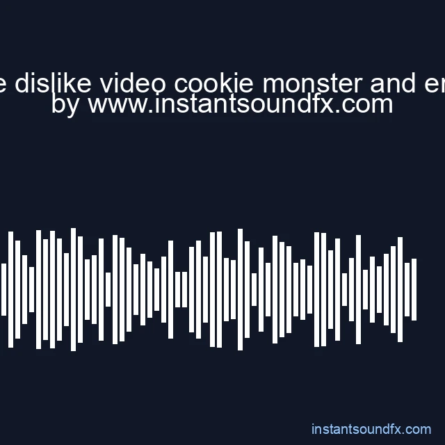 free dislike video cookie monster and ernie image