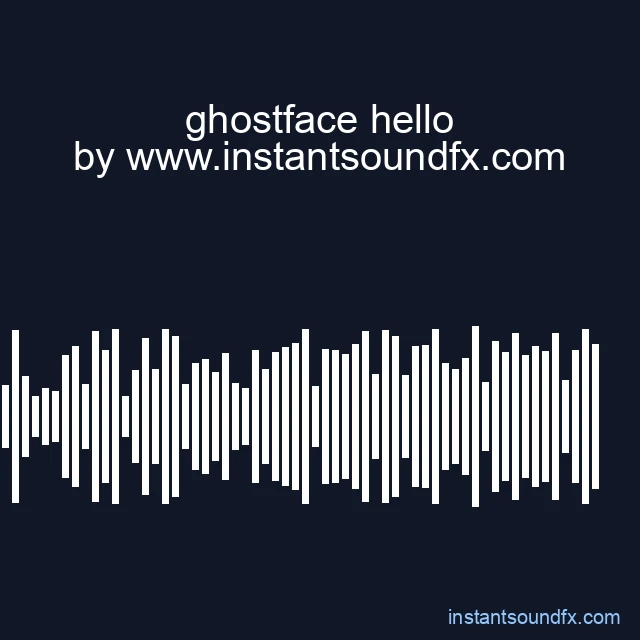 ghostface hello image
