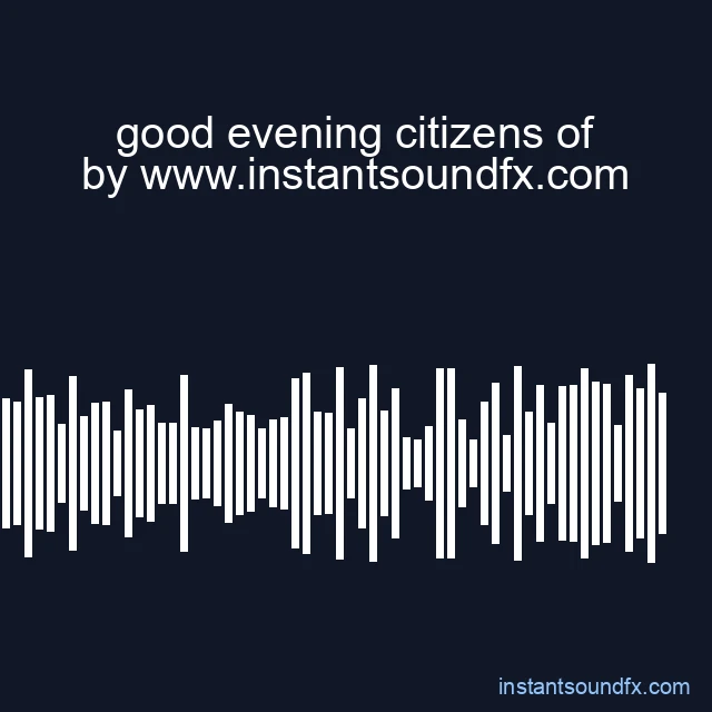 good evening citizens of image