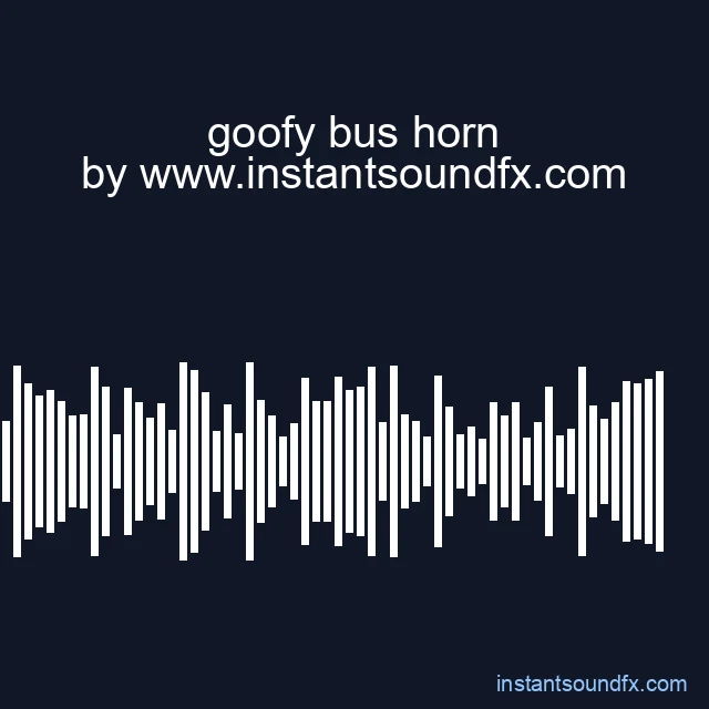 goofy bus horn image