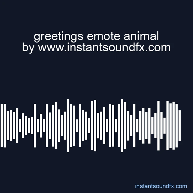 greetings emote animal image