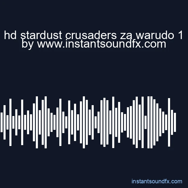 hd stardust crusaders za warudo 1 image