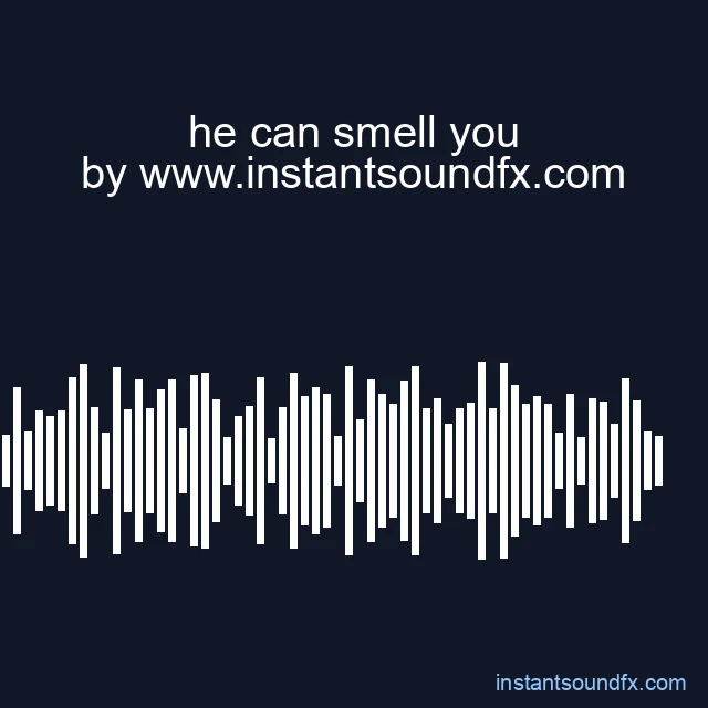 he can smell you image