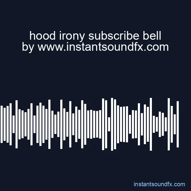 hood irony subscribe bell image