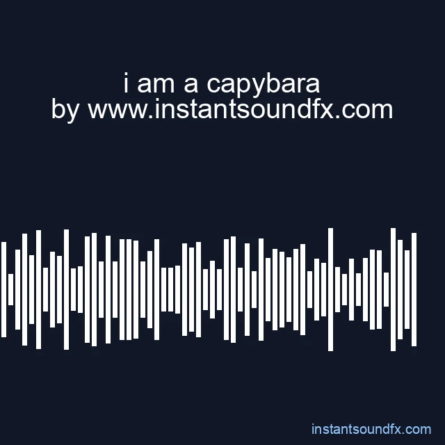 i am a capybara image