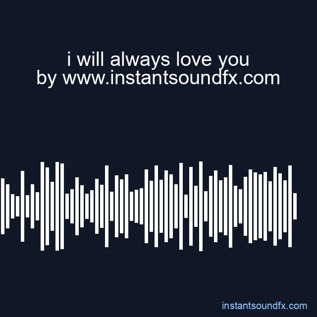 i will always love you image