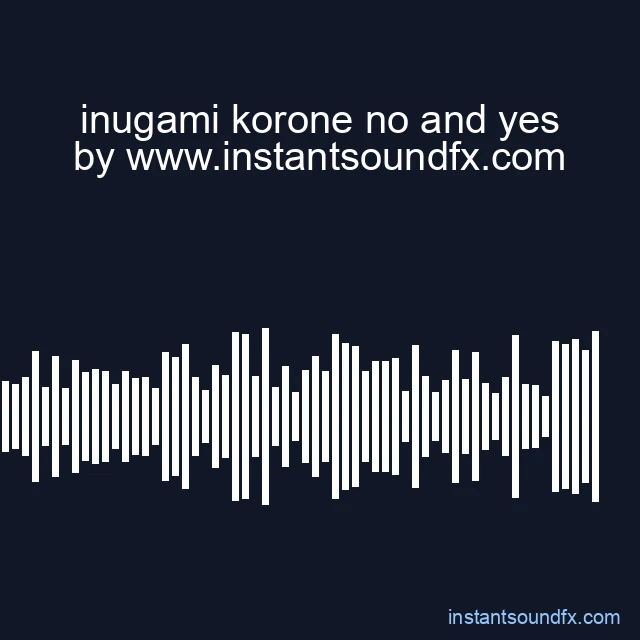 inugami korone no and yes image