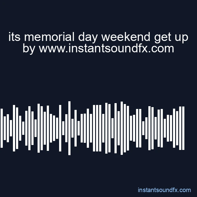 its memorial day weekend get up image
