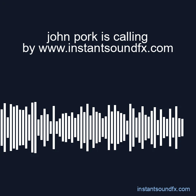 john pork is calling image