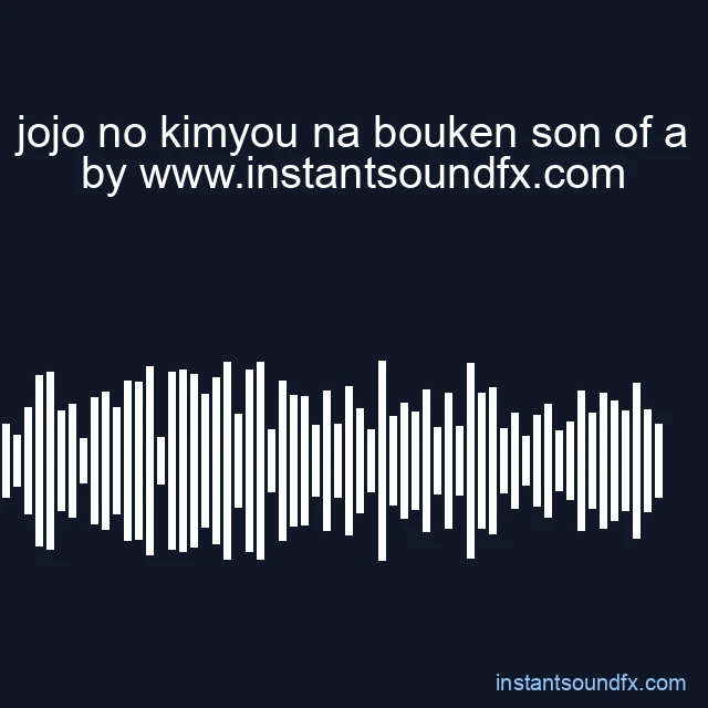 jojo no kimyou na bouken son of a image
