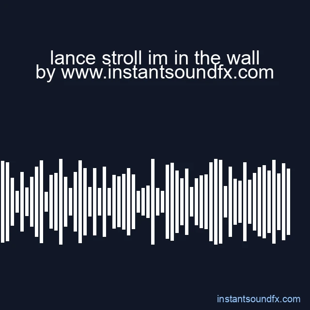 lance stroll im in the wall image
