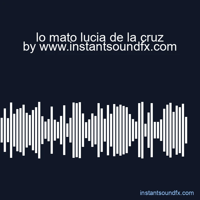 lo mato lucia de la cruz image