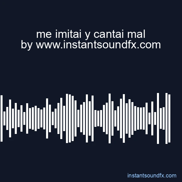 me imitai y cantai mal image