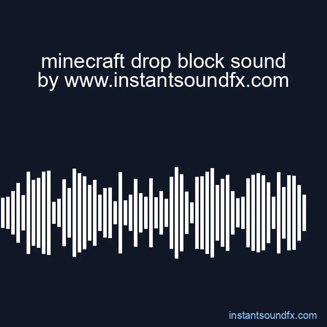 minecraft drop block sound image