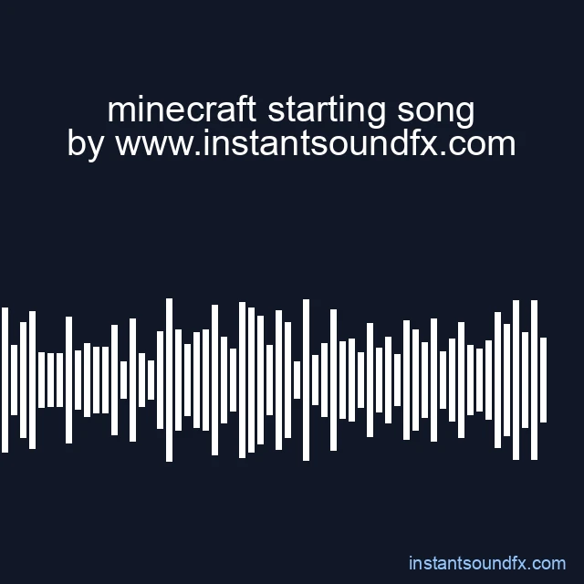 minecraft starting song image