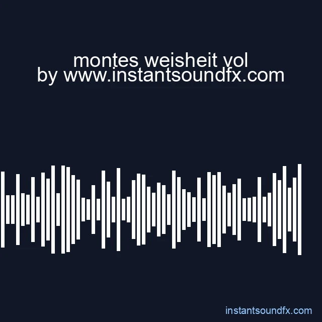 montes weisheit vol image