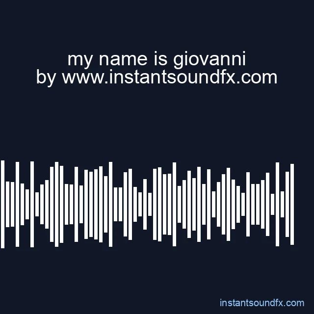 my name is giovanni image