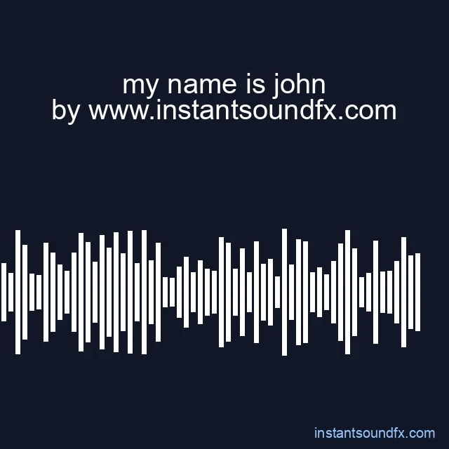 my name is john image